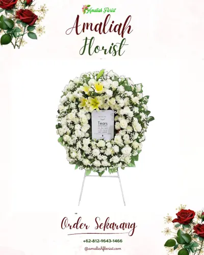 Krans Bunga Duka Cita di Ambartawang